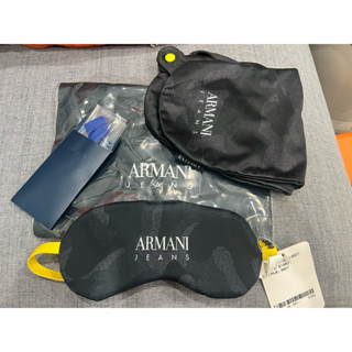 專櫃Armani 亞曼尼 頭枕眼罩耳塞 三件旅行組
