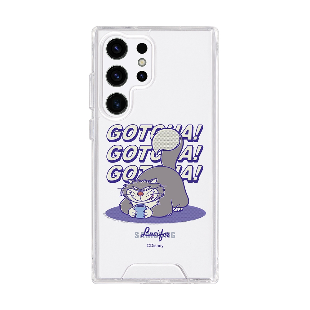 【TOYSELECT】Disney Cats And Dogs-魯斯佛款玩杯杯防摔透明SAMSUNG手機殼