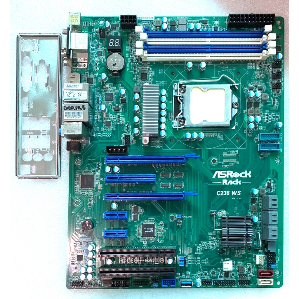華擎 Asrock C236 WS 1151 Server主機板 附擋板