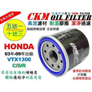 【CKM】本田 HONDA VTX-1300 VTX1300 超越 原廠 機油濾芯 機油濾蕊 濾芯 機油芯 KN-204