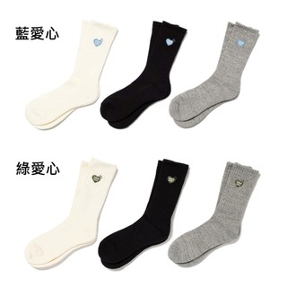 AirRoom 全新正品現貨 2024SS HUMAN MADE PILE SOCKS 藍 綠 愛心 襪子 長襪