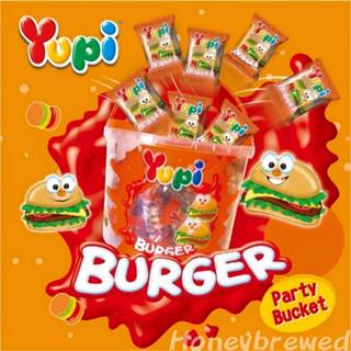 🔥桶裝 Yupi BURGER 呦皮 漢堡🍔 QQ軟糖 漢堡造型 qq軟糖 軟糖 幼皮軟糖 提桶 生日 分享桶