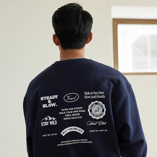 【當天出貨】純棉大學T男生衣服休閒寬鬆長袖上衣簡約印花400g重磅大學t內刷毛Oversize衛衣情侶裝百搭圓領上衣