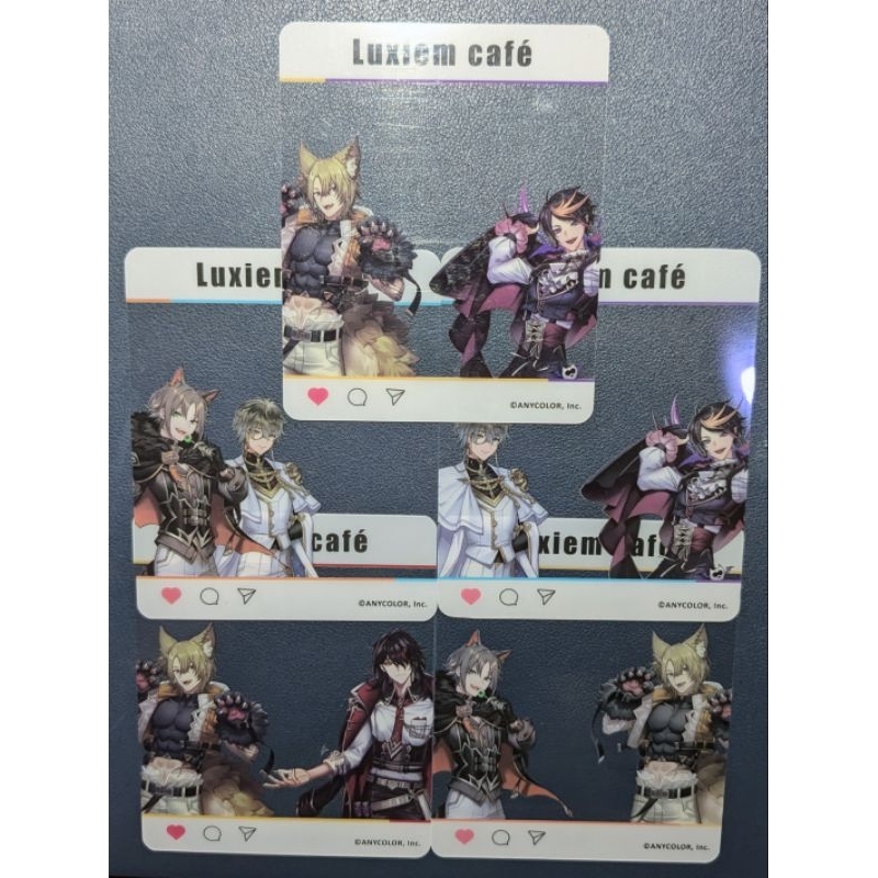 彩虹社 kirabase特典透卡 Vox Mysta Luca Ike Shu Luxiem nijisanji en
