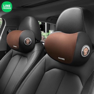✨ LINE FRIENDS 頭枕 車用頭枕 靠枕 BROWN 熊大