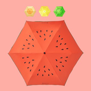 【Rainbow House】Fula水果三折傘|中柄加長|臺灣福懋傘布(防曬/抗UV/防風/雨傘/陽傘)