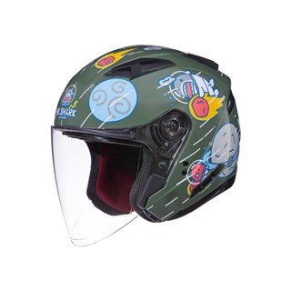 【SOL Helmets】SO-7E開放式安全帽 (鯊魚先生 迷霧綠) ｜ SOL安全帽官方商城