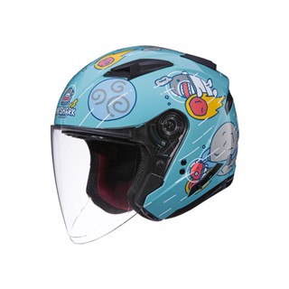 【SOL Helmets】SO-7E開放式安全帽 (鯊魚先生 極光綠) ｜ SOL安全帽官方商城