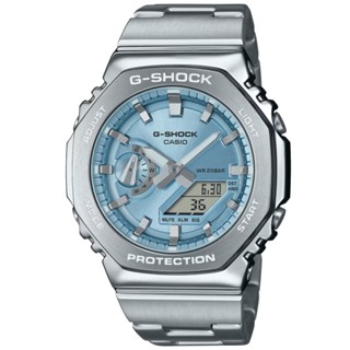 【聊聊甜甜價】CASIO G-SHOCK 八角金屬雙顯腕錶 GM-2110D-2A