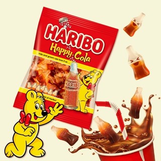 正200g哈瑞寶可樂特大包裝熱銷德國百年品牌HARIBO知名小熊軟糖原裝破盤價超商X聯上架可樂06/31既期