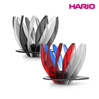 【HARIO】V60 睡蓮濾杯限定色-黑白/白藍紅 手沖/SUIREN濾杯/V型/樹脂/錐形/花瓣/露營/收納/底座分離