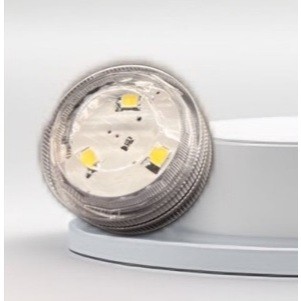 3LED白光鈕扣燈蓋(含電池) LED燈蓋 可開關