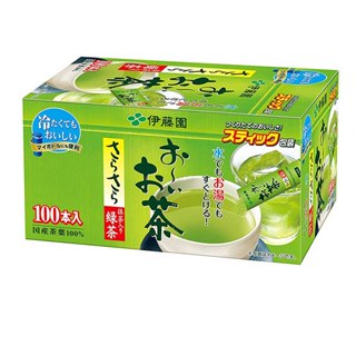 <現貨>日本進口 伊藤園 含抹茶 綠茶 無糖 100入 冷熱水沖泡 即溶