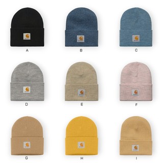 歐限 Carhartt WIP Short Watch Hat 基本款 Logo 毛帽 短版 黑色【高冠國際】
