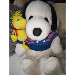 二手娃娃 snoopy 史努比 坐姿 絨毛 娃娃 玩偶 糊塗塔克 woodstock 糊塗踏克 史奴比