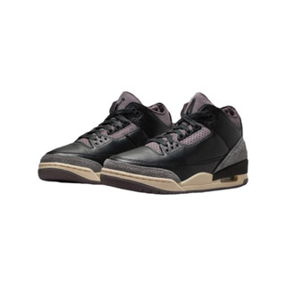 W Air Jordan 3 x A Ma Maniére 麂皮 黑紫 FZ4811-001【SPLY】