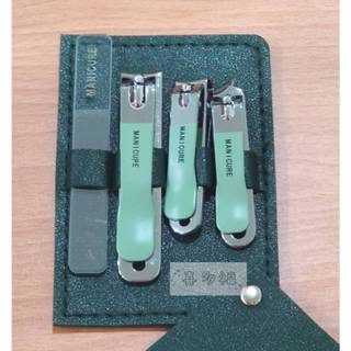 【喜多福】MANICURE SET 質感指甲套裝 4件套 指甲剪 不銹鋼指甲剪 修容組 美甲組 指甲剪 磨甲棒