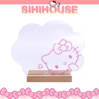 Hello Kitty 雲朵化妝鏡 sanrio三麗鷗 造型鏡 壓克力補妝鏡 不規則鏡子 桌面鏡 壓克力鏡 現貨 禮物