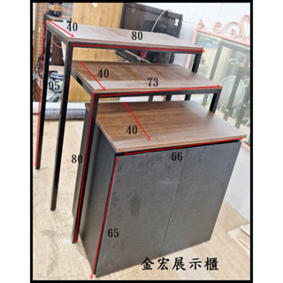 金宏展示櫃~三層階梯架.商品展示桌.公仔櫃.玻璃櫃.珠寶櫃.藥妝架.槽板架.槽板勾