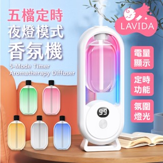 【LAVIDA嚴選】五檔定時夜燈模式香氛機 智慧香氛機 薰香機 芳香噴霧機 房間香氛 自動芳香噴霧機 香氛噴霧 噴香機