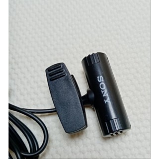 Sony索尼領夾式麥克風話筒錄音筆專用有夾子夾在領口方便錄音 電腦錄音音效卡