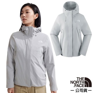 【The North Face】女 防風防潑水保暖透氣連帽外套 TWILIGHT 休閒夾克 機車外套 星塵灰 89Y2