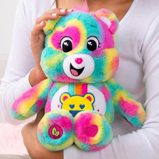14吋💜空運💜美國品牌 Care Bears 小熊 熊熊 彩虹熊 娃娃 玩偶 玩具 Good Vibes Bear