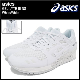 全新Asics TQ618-N TIGER GEL-LYTE III USA10 潑墨 無接縫 全白 鞋