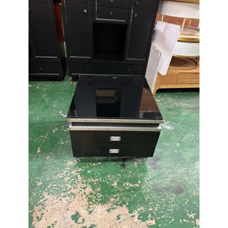 【東鼎二手傢俱】黑色65cm方形玻璃茶幾*茶几桌*客廳桌*沙發桌*矮桌*邊桌*抽屜桌*角落桌*泡茶桌*置物桌