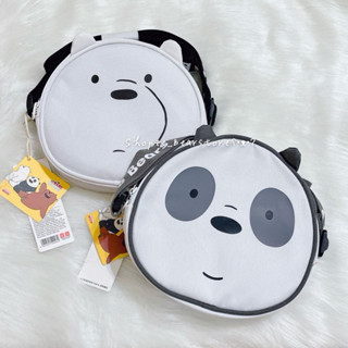 現貨🐼❄️2款/Miniso x We bare bears 熊熊遇見你 帆布斜揹包 肩揹包