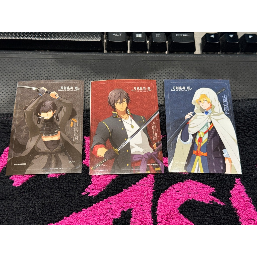 刀劍亂舞 迴 旋傳親近的侍從們 特典貼紙 電影預售票 交換券 壓切長谷部 燭台切光忠 同田貫正國 大俱利伽羅 山姥切