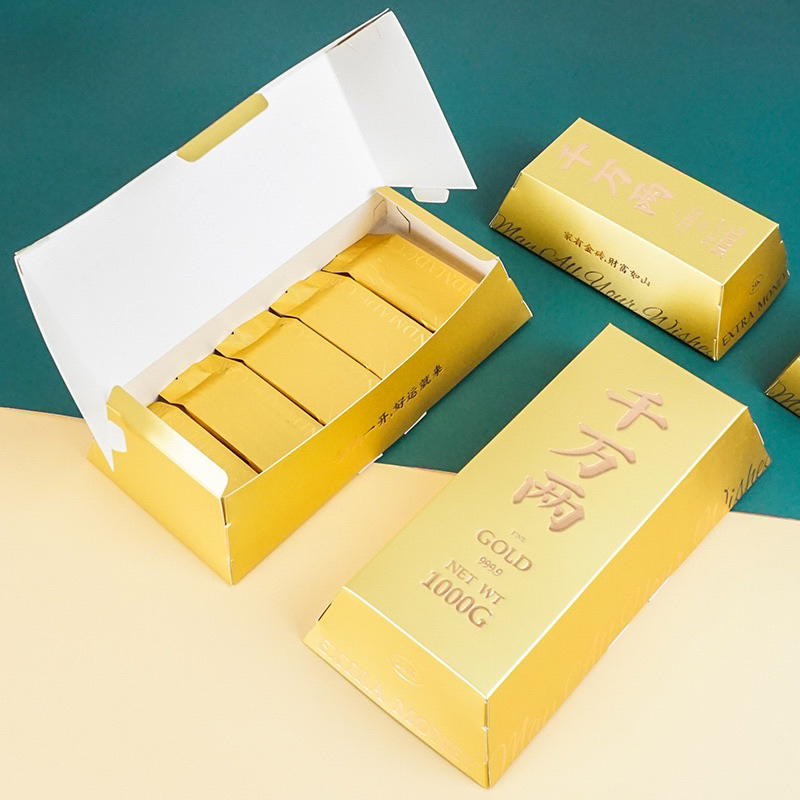 千萬兩金條鳳梨酥包裝盒(5入)【L0166】