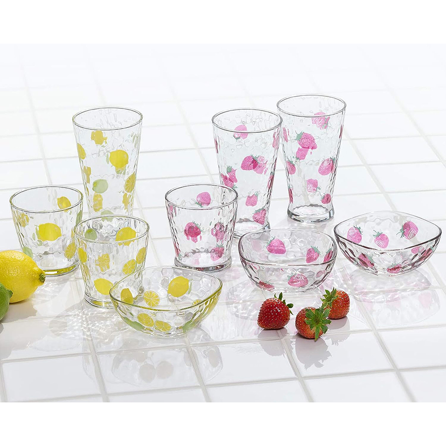 [現貨出清]【日本ADERIA】FRUITS DROPS 清新水果玻璃杯/小缽-共6款《WUZ屋子》