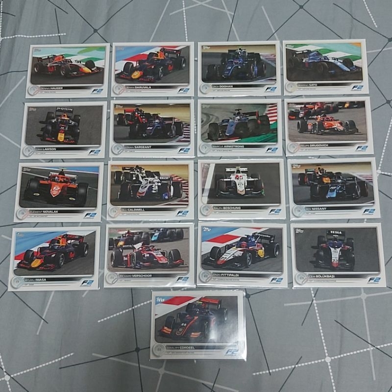 2022 topps F1 F2 賽車卡 車手卡 普卡 賽車部分