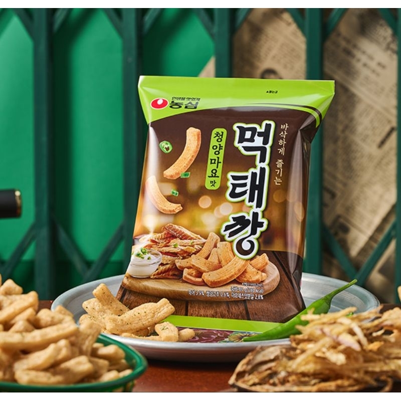 🌸現貨🌸🇰🇷韓國代購🇰🇷農心青陽辣椒口味餅乾먹태깡60g