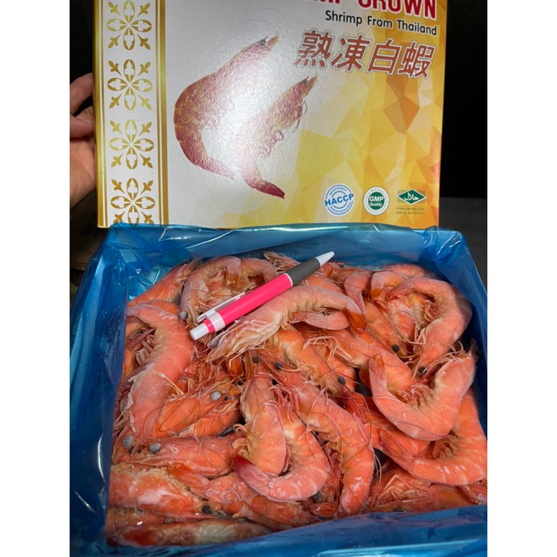 「東海滙」41/50熟凍白蝦 1盒800公克$450