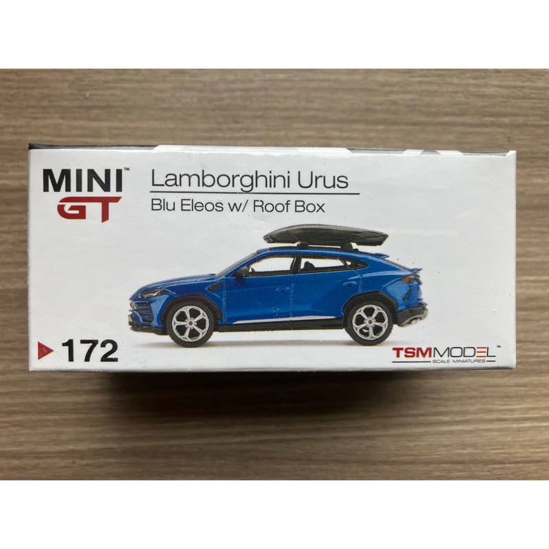 MINI GT 1/64 模型車 #172 Lamborghini Urus 藍