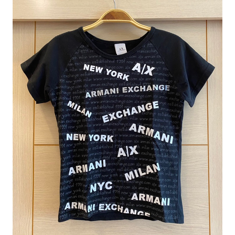 國外購入帶回 正品 ARMANI EXCHANGE 阿曼尼 短袖T恤 （女）XS號