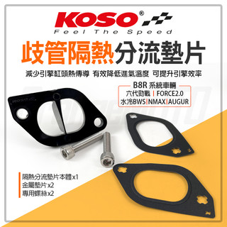 KOSO 隔熱 墊片 隔熱墊片 歧管隔熱分流墊片 適用 B8R 六~七代勁戰 水冷BWS FORCE 2.0 NMAX