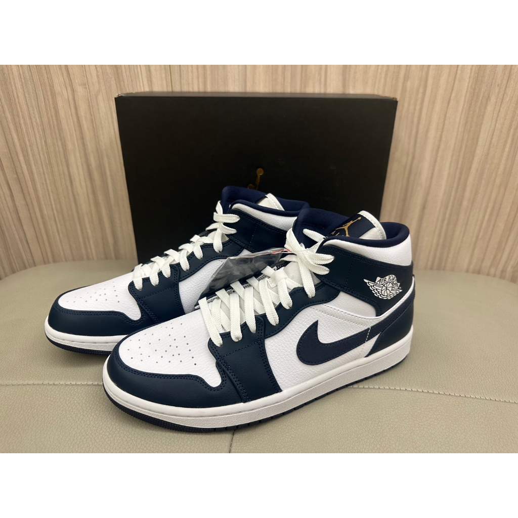 NIKE AIR Jordan 1 Mid Obsidian 黑曜石 深藍  554724-174