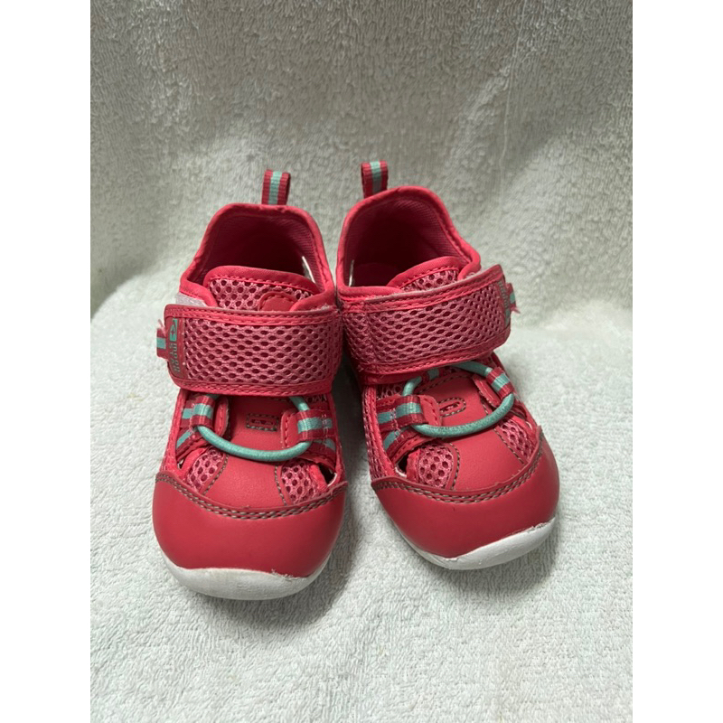 二手-moonstar桃粉色涼鞋-14.5cm