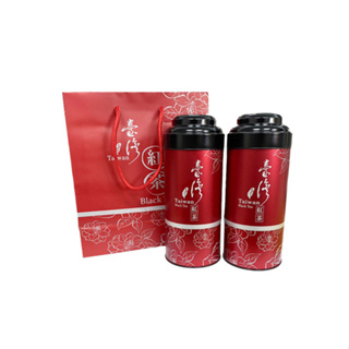 【現貨】伴手禮 茶葉 台灣梨山紅茶 鐵罐2入裝150g(附提袋) 四兩 高山紅茶 紅茶茶葉 紅茶 台灣茶 興雲網購旗艦店