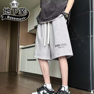 地下室B1-短褲 美式運動五分褲 休閒褲 男生短褲 寬鬆 男裝 夏季穿搭 百搭 大尺碼8XL【NL613113】