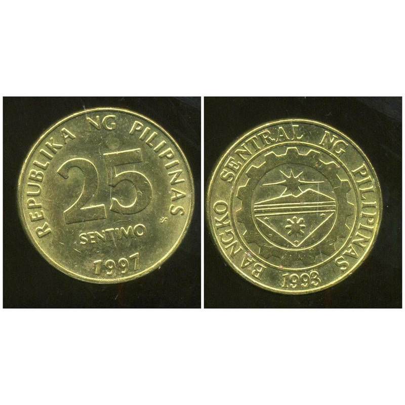 【全球郵幣】菲律賓 Philippines 1997年 25 sentimo AU