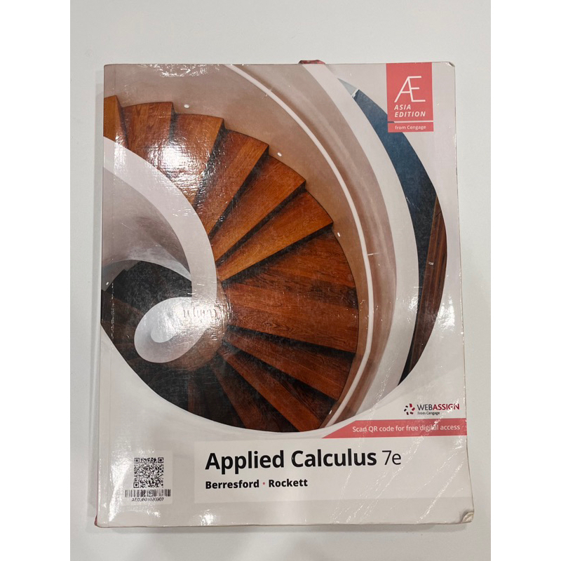 Applied Calculus (Asia Edition)  2019/7版 微積分原文書 東吳輔仁微積分用書