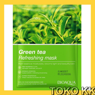 MASKER BIOAQUA pemutih wajah Green Tea Vitamin C KBT53 A2