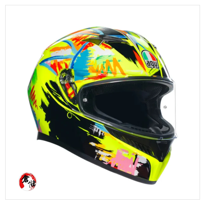 AGV K3 羅西 選手彩繪 Wintertest 2019 雙D扣 亞洲頭型 ASIAFIT 台中倉儲安全帽