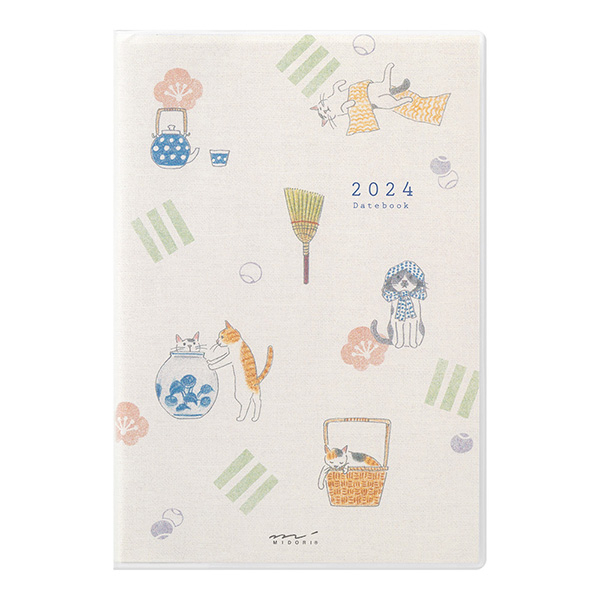 【穀雨好學 】2024MIDORI手帳B6- 小貓(月單週