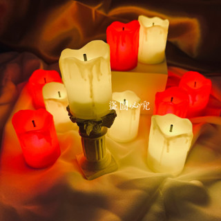 LED電子蠟燭燈 蠟燭燈 浪漫小夜燈 愛心氛圍燈 模擬蠟燭燈 求婚 告白 排字蠟燭燈 桌面擺件 拍照道具 復古蠟燭燈