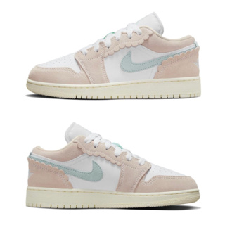 [歐鉉]NIKE AIR JORDAN 1 LOW SE GS 粉色 麂皮 運動鞋 大童鞋 女鞋 DZ5356-800